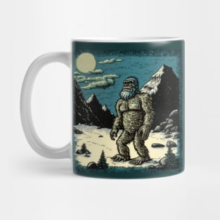 Yeti Under a Full Moon Mug